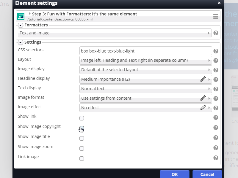 Edit the Settings